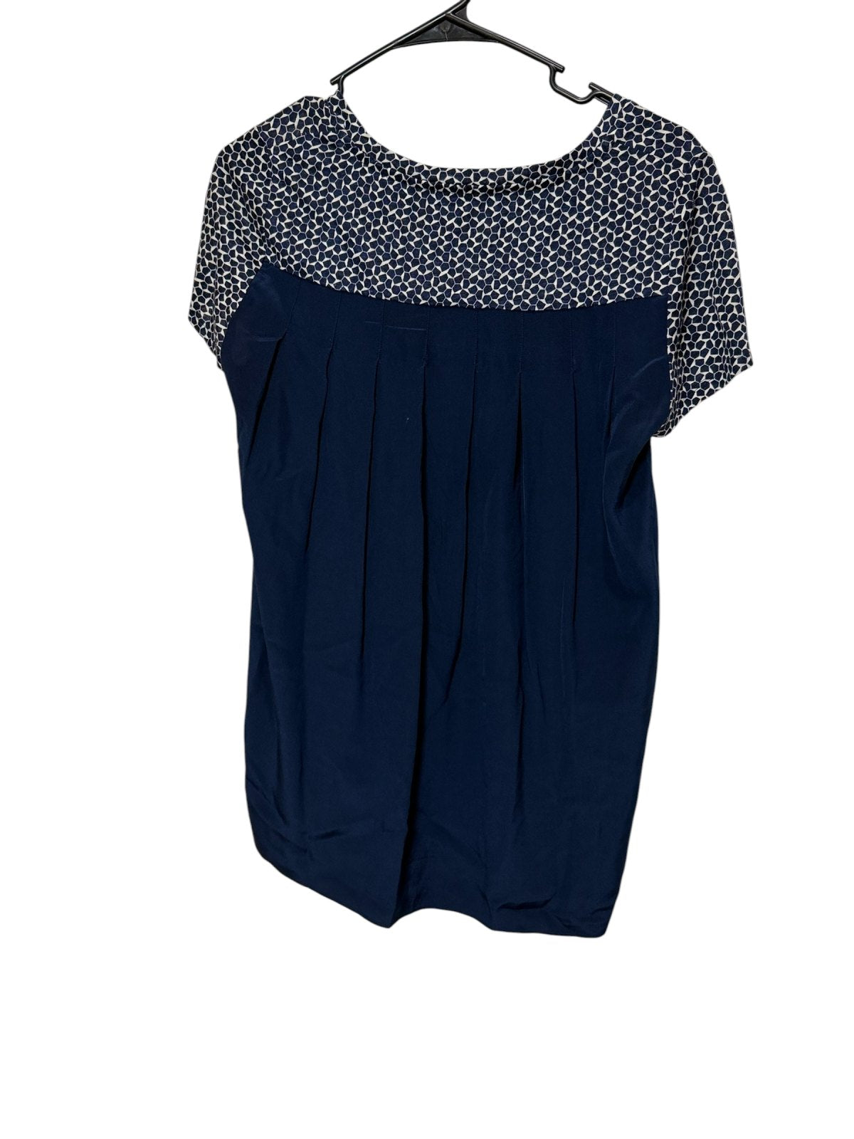 Tory Burch Geometric Print Linen & Silk Top XS/TP