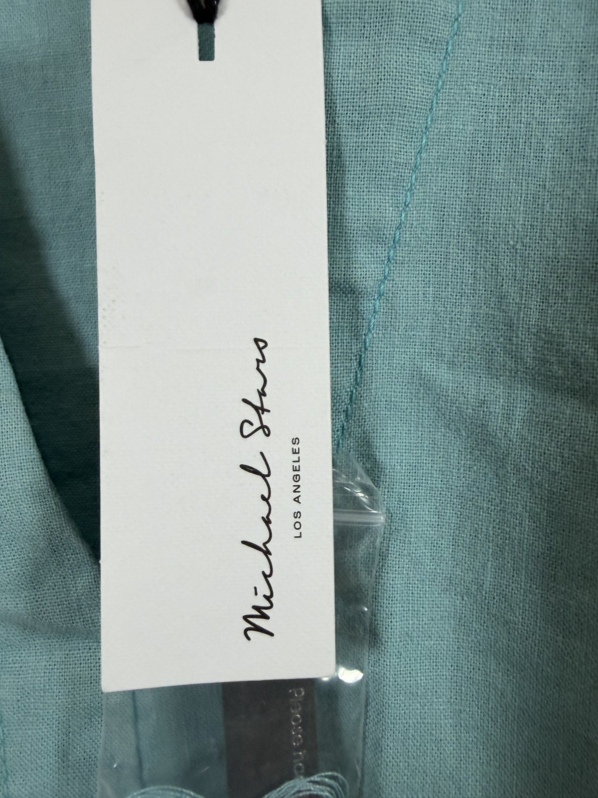 Michael Stars Sandra Above The Knee Linen Blend Dress Serene Sleeveless Tiered NWT Medium