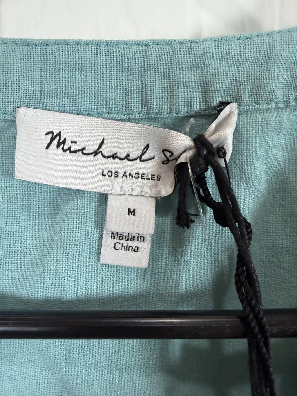 Michael Stars Sandra Above The Knee Linen Blend Dress Serene Sleeveless Tiered NWT Medium
