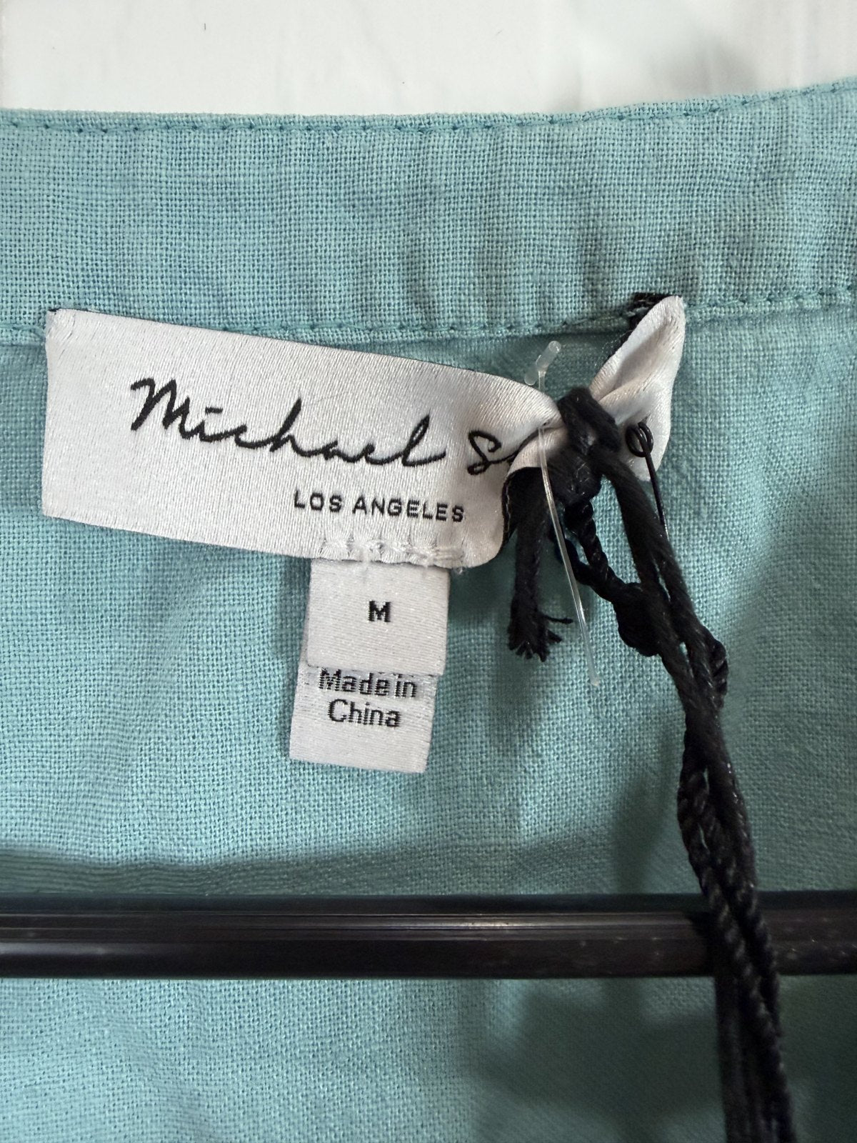 Michael Stars Sandra Above The Knee Linen Blend Dress Serene Sleeveless Tiered NWT Medium
