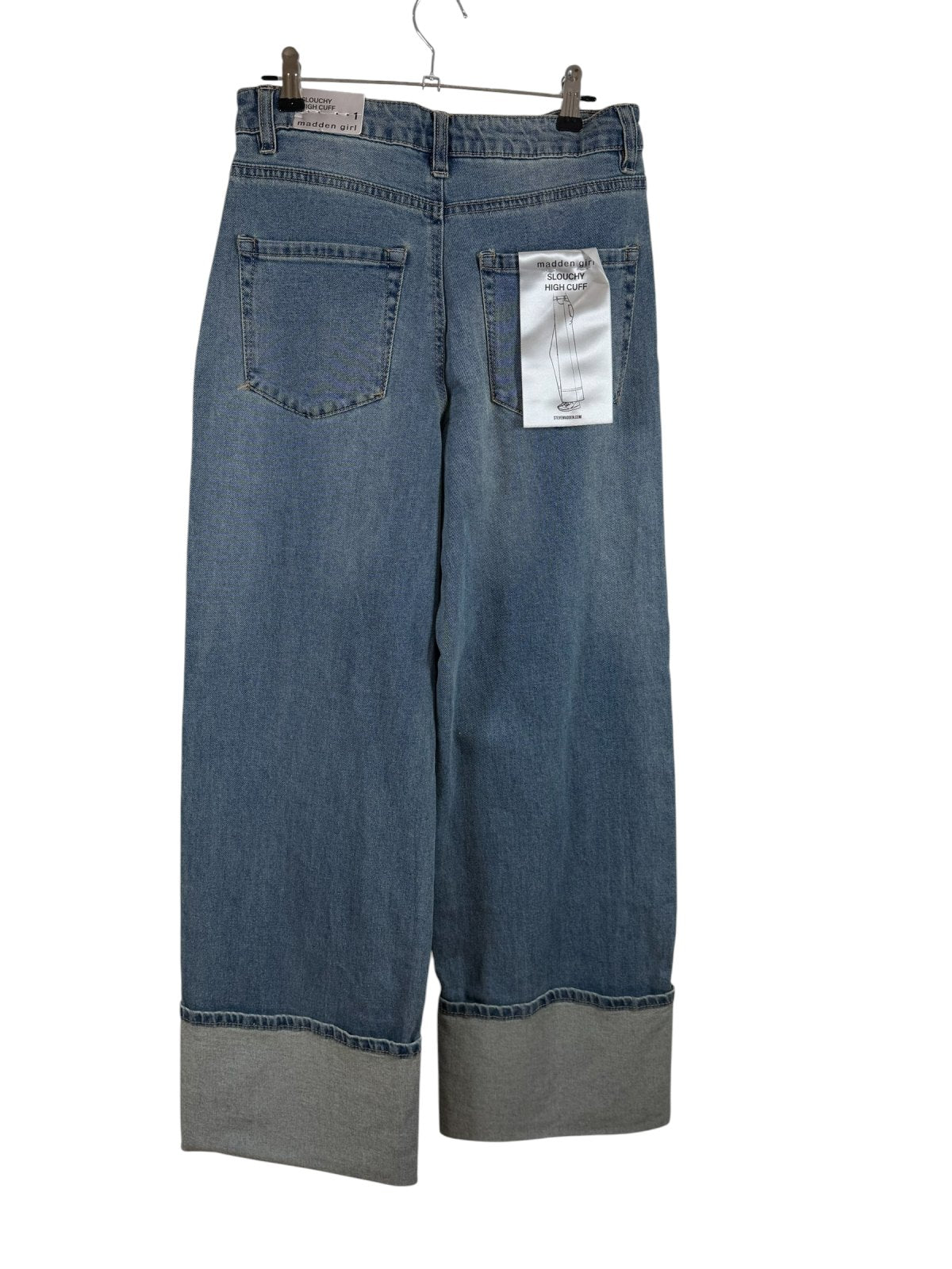 Madden Girl Slouchy High Cuff Jeans – New With Tags – Size 1
