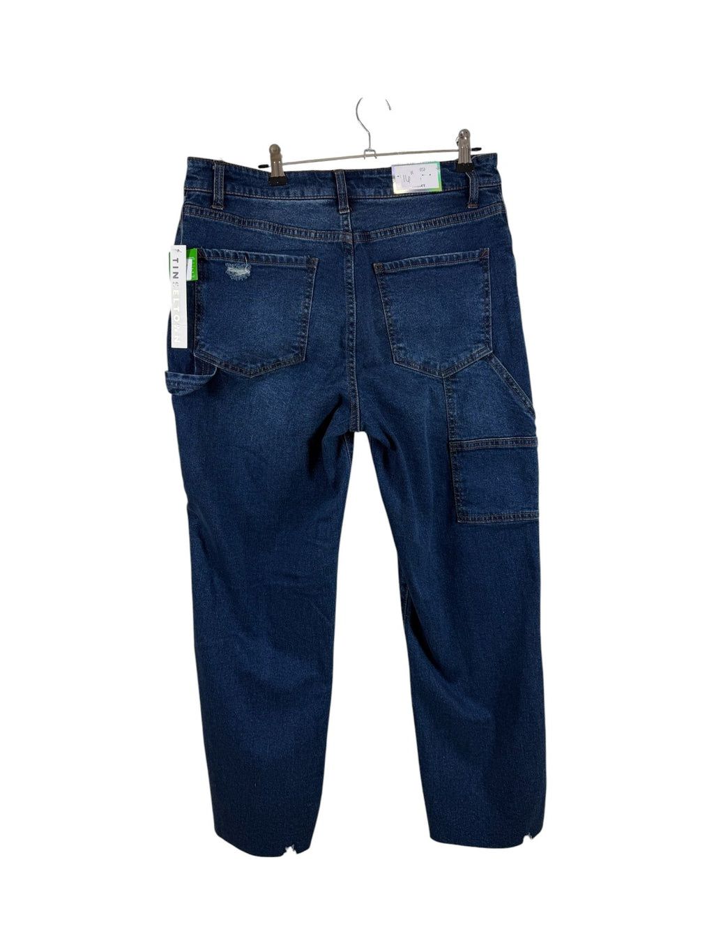 Tinseltown Mid-Rise Skinny Carpenter Jeans Women's Size 7/28 Dark Wash Utility Denim NWT