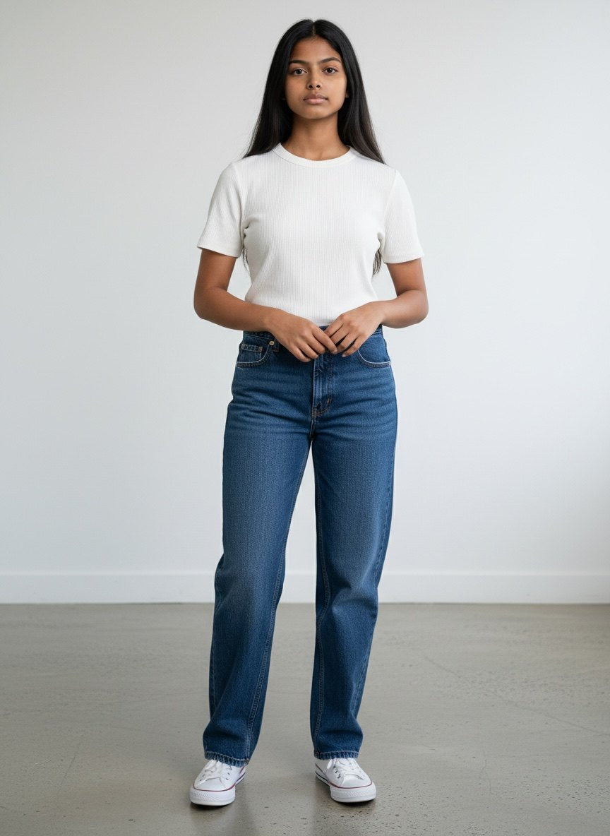Everlane The ‘90s Cheeky Jean Organic Cotton Straight Leg Jeans Women’s Size 31