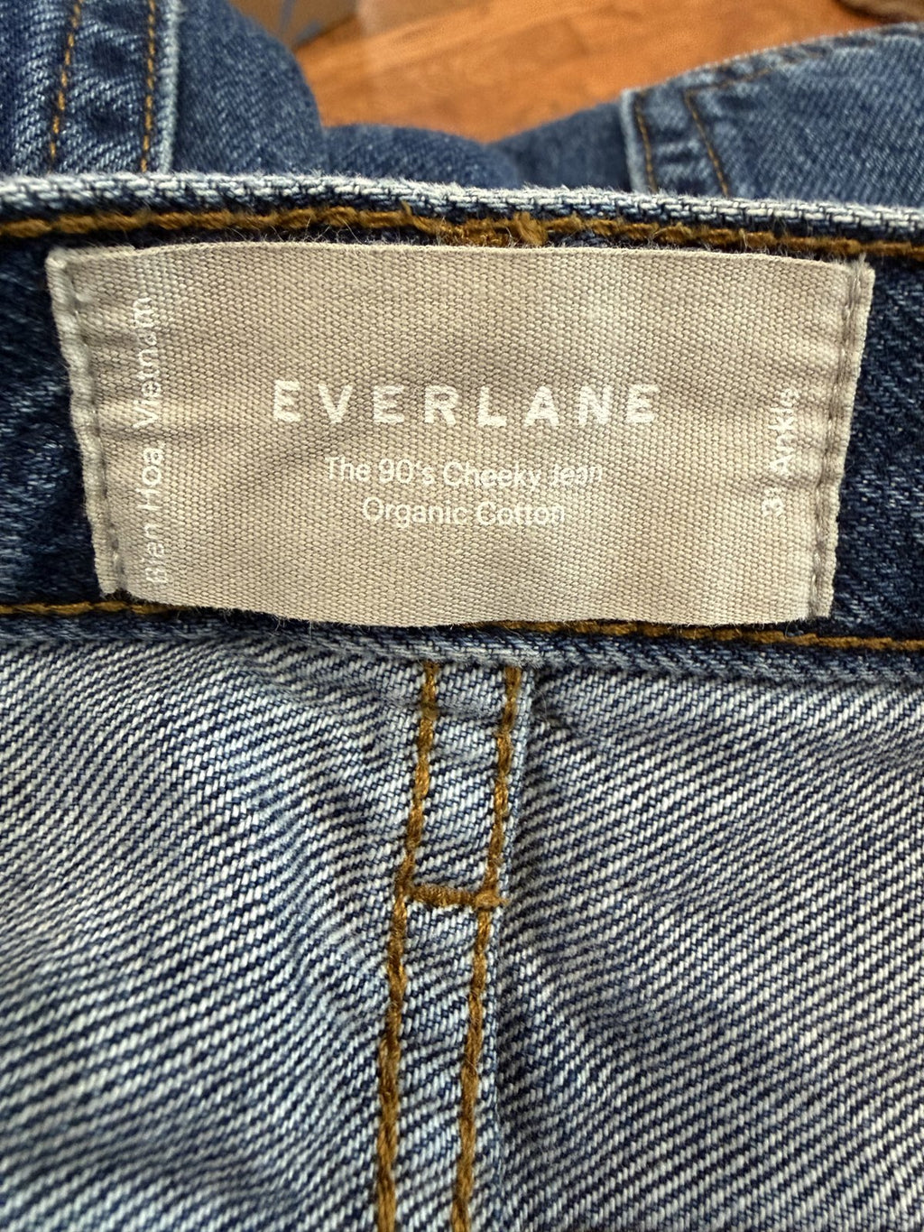 Everlane The '90s Cheeky Jean Organic Cotton Straight Leg Jeans Women's Size 31