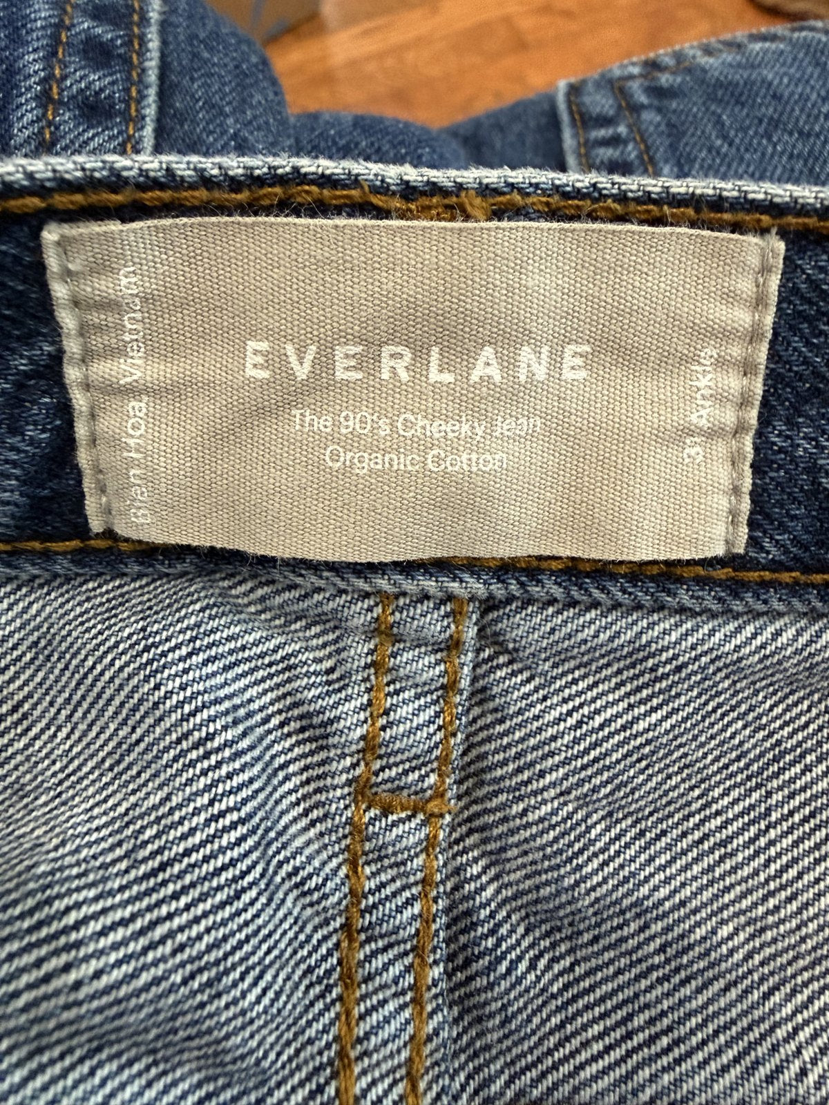 Everlane The '90s Cheeky Jean Organic Cotton Straight Leg Jeans Women's Size 31