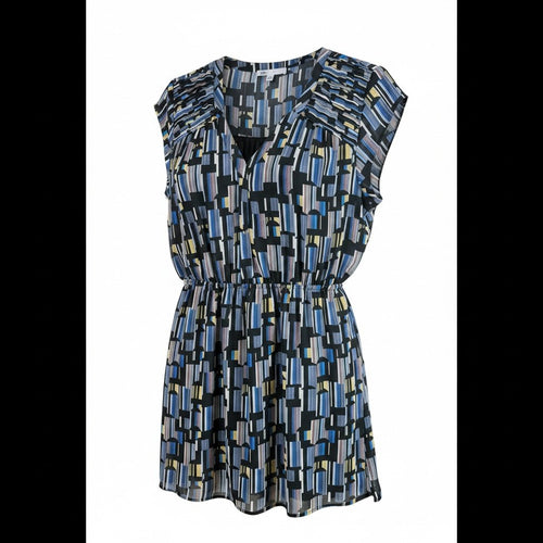 DR2 Geometric Print Sleeveless Dress Size PM