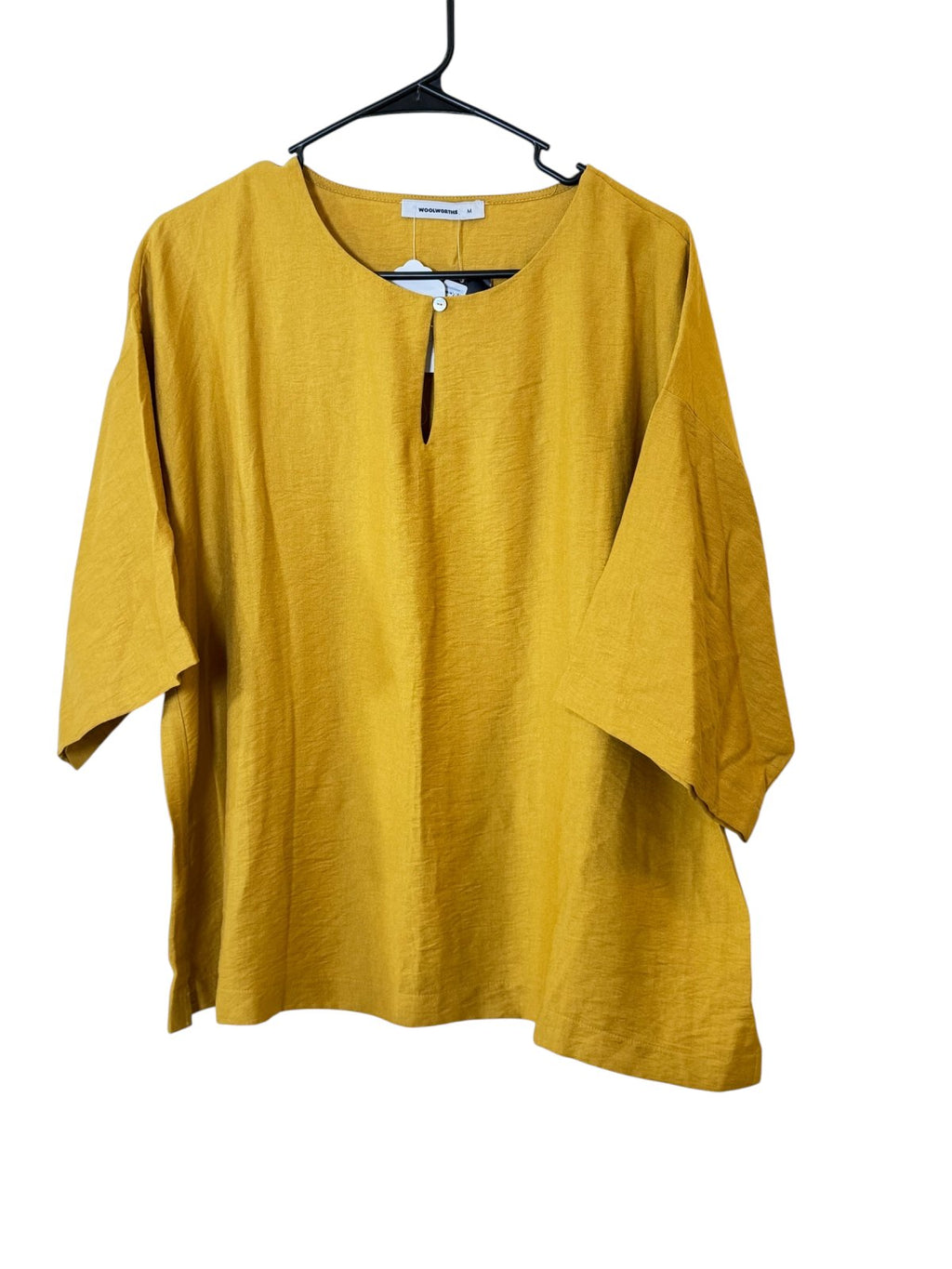 Woolworths Ochre Oversized Tunic Blouse Size Medium NWT