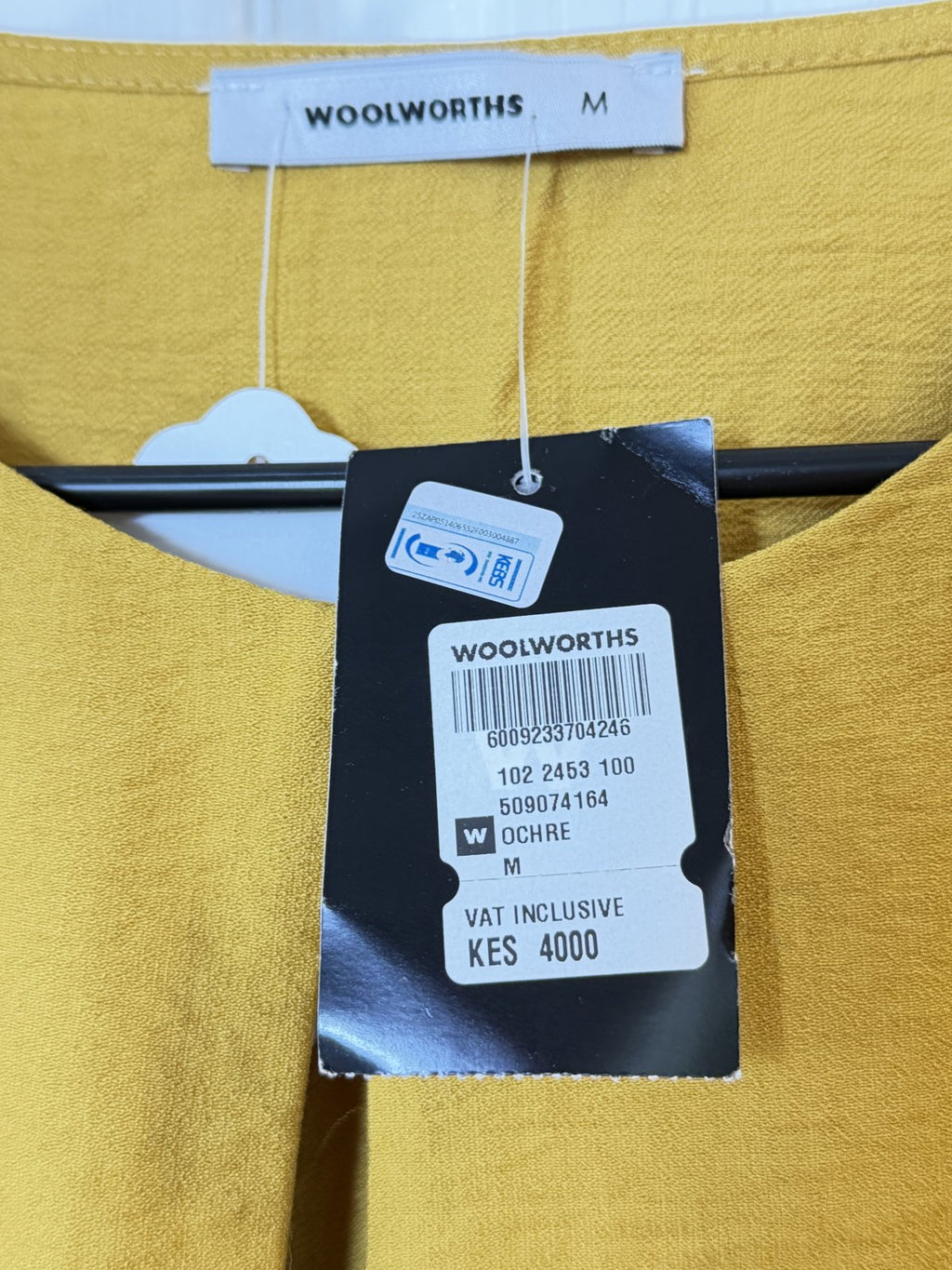 Woolworths Ochre Oversized Tunic Blouse Size Medium NWT
