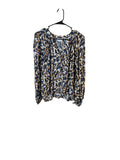 Velvet by Graham & Spencer Abstract Animal Print Blouse Size Small