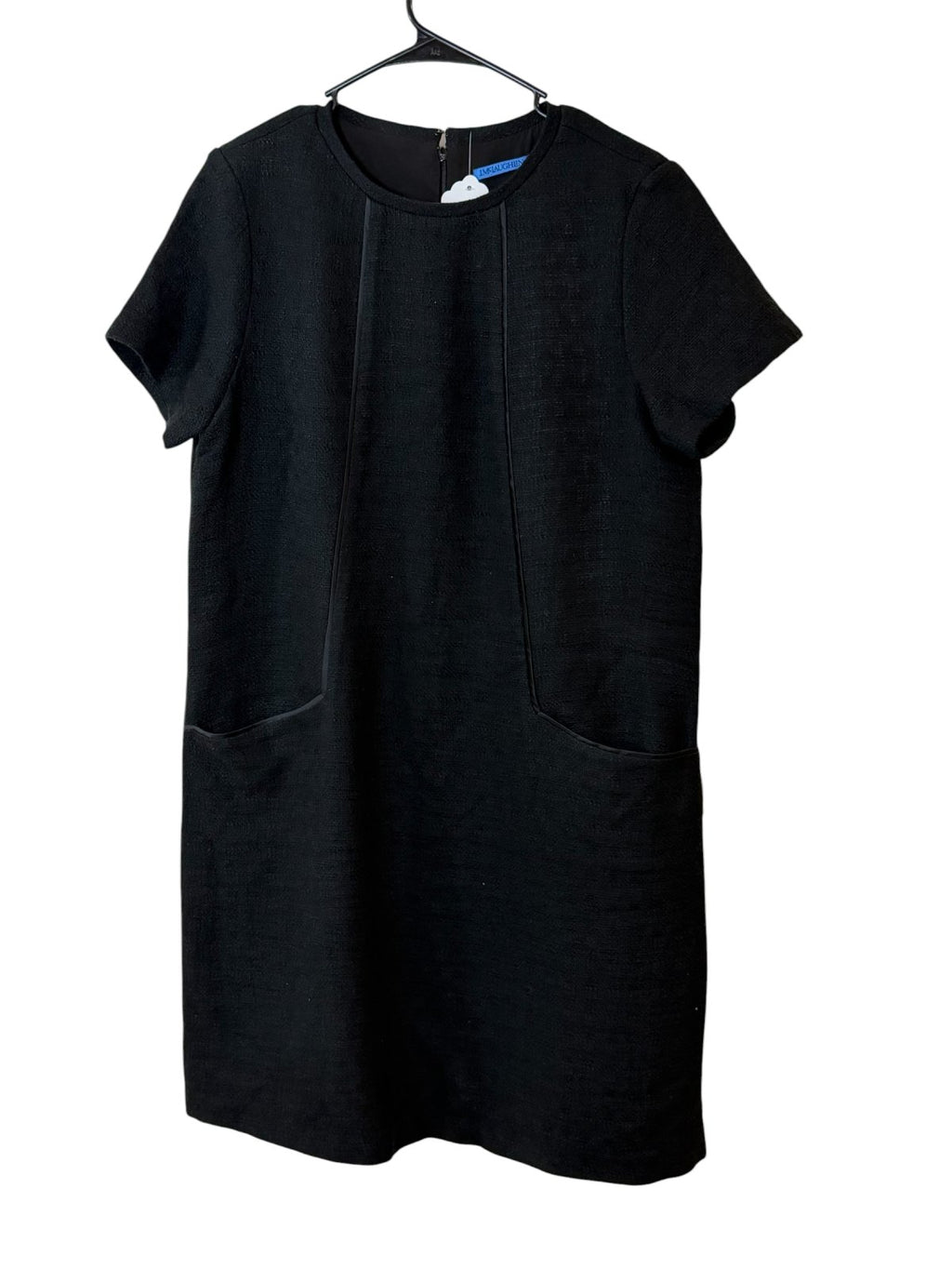 J.McLaughlin Textured Shift Dress Black Size Large