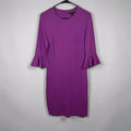 Banana Republic Purple Ruffle Sleeve Sheath Dress Women’s Size 4