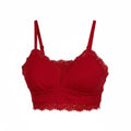 Aerie Ribbed Lace Trim Bralette Size L NWT