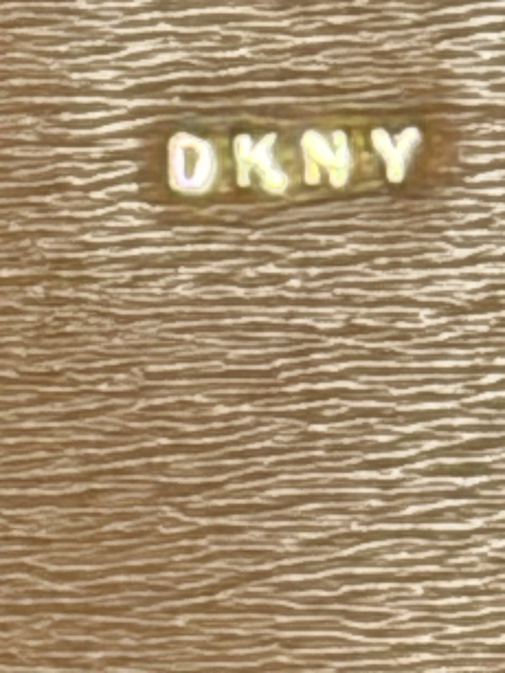 DKNY Cognac Brown Zip-Top Tote Bag NWOT