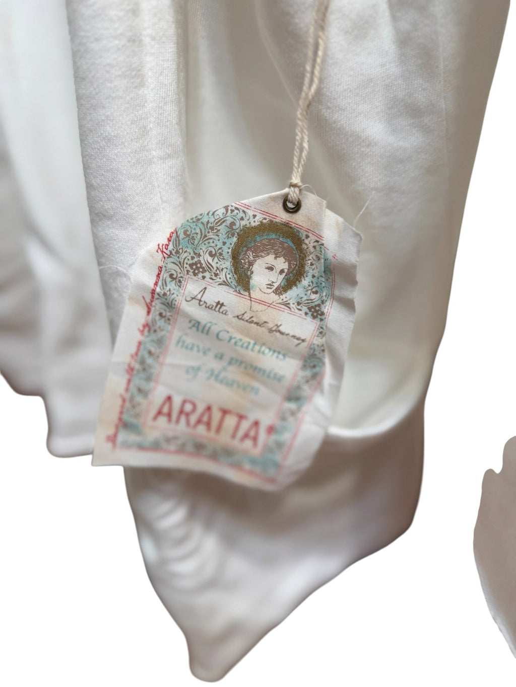 Aratta Silent Journey Knitted Romance Jacket White Floral Embroidered Cardigan Size S