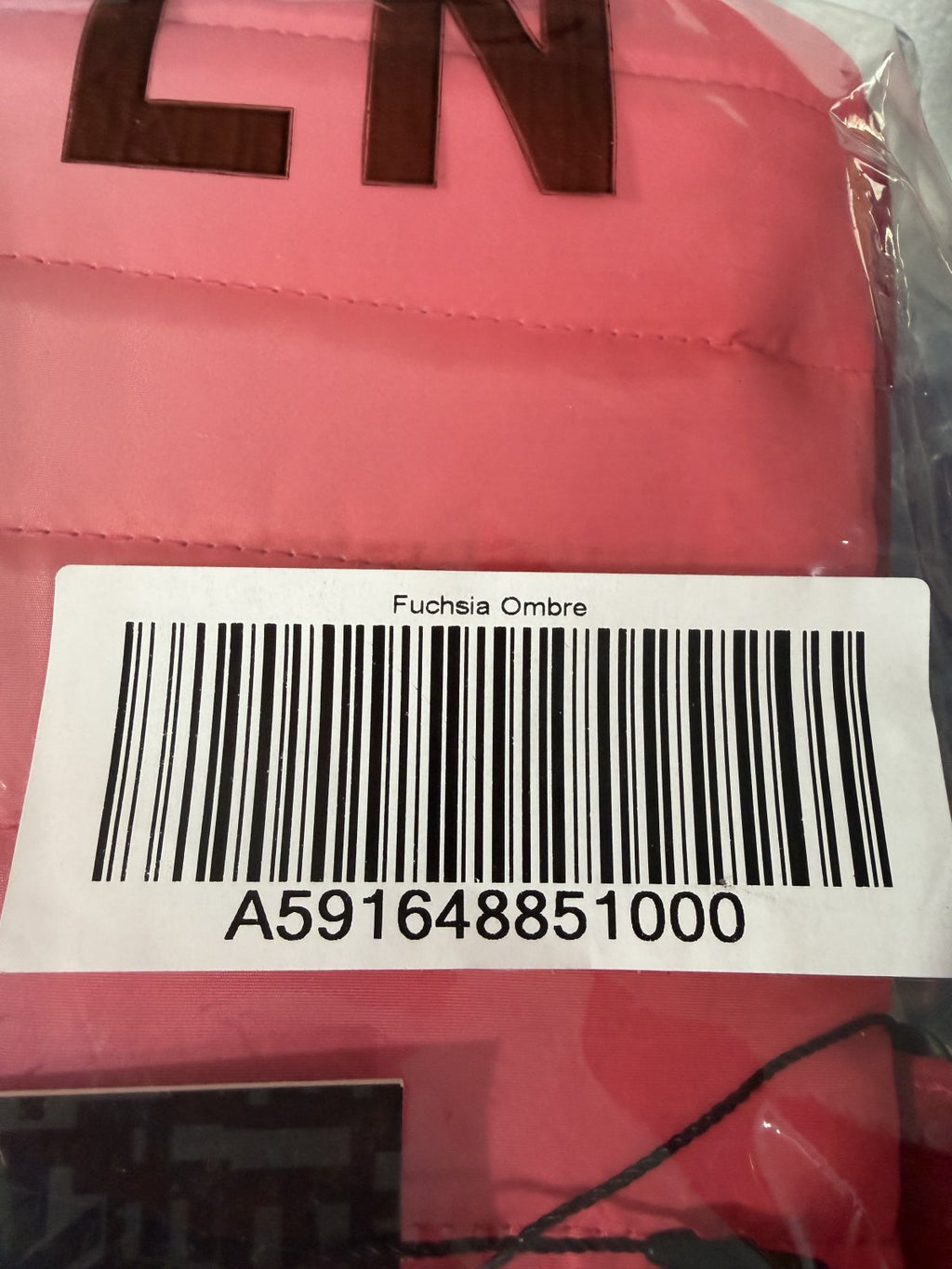 Think Royln RFID Crossbody Bag Fuchsia Ombre Quilted Nylon Convertible NWT