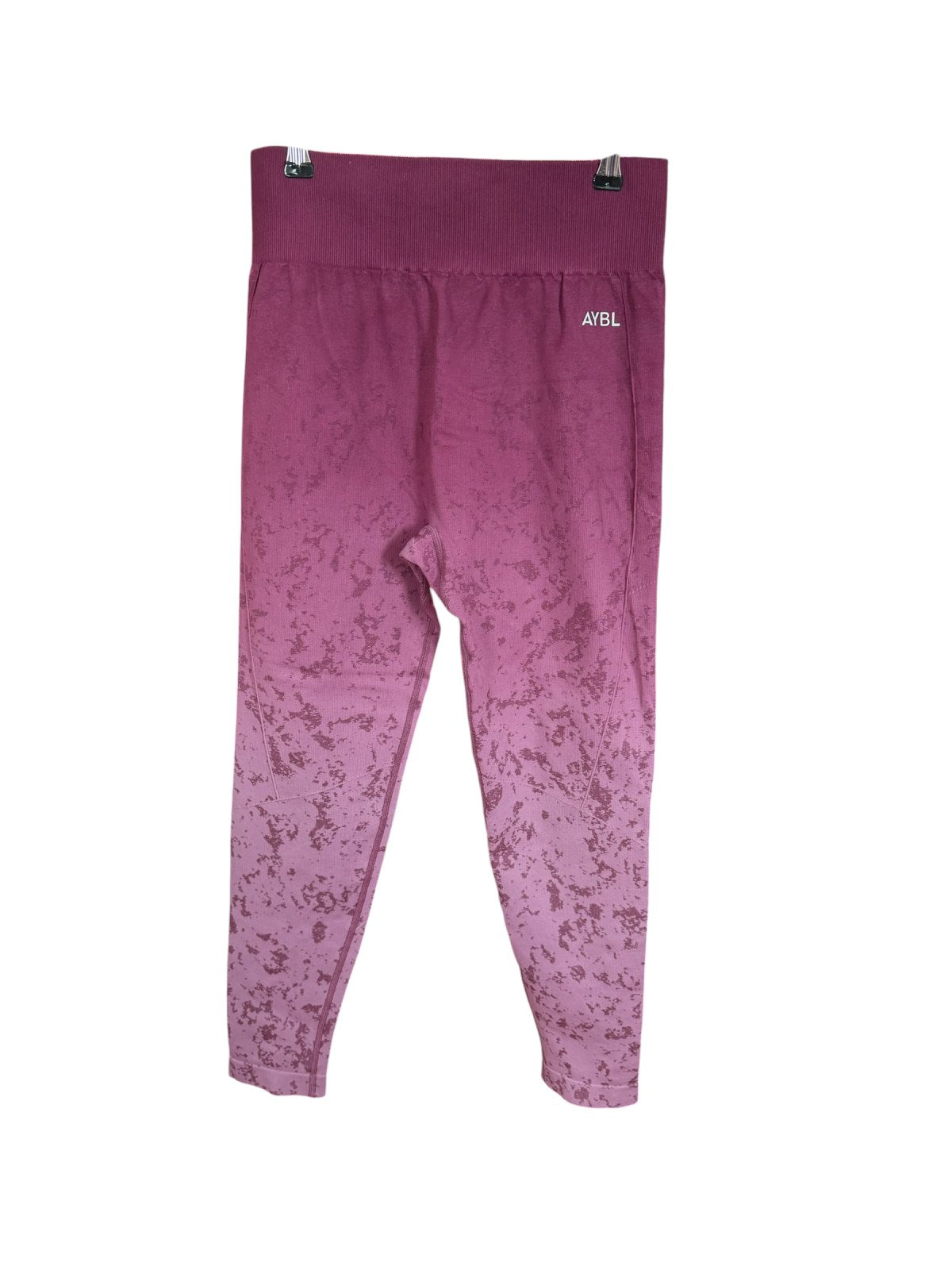 AYBL Seamless High Waist Mauve Marl Leggings Women's Large Gym Yoga Activewear