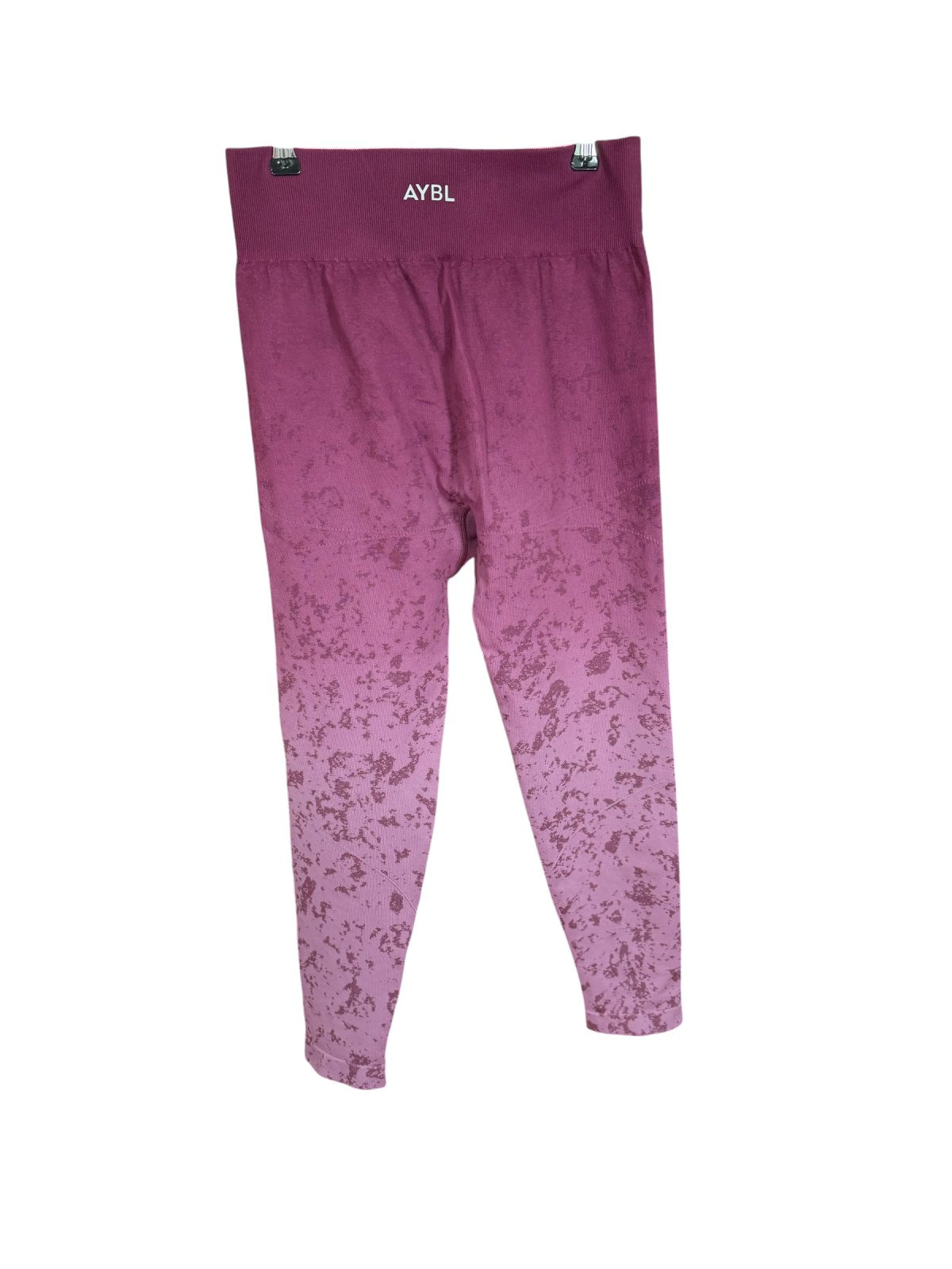 AYBL Seamless High Waist Mauve Marl Leggings Women's Large Gym Yoga Activewear