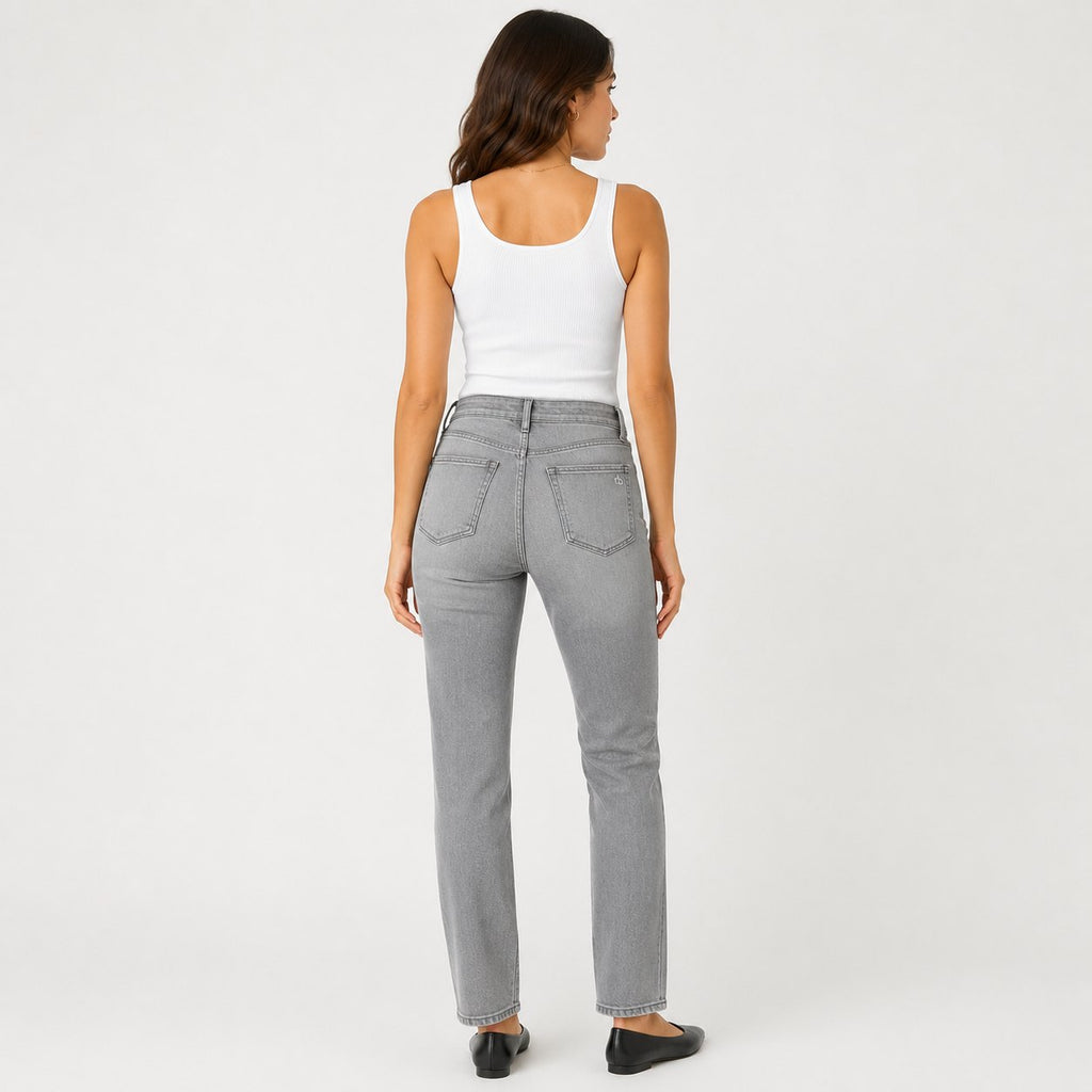 rag & bone Fit 2 Slim Gray Jeans Women's 29x32 Mid Rise Stretch Denim
