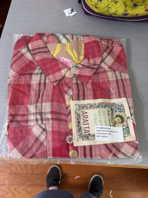 Aratta Silent Journey "Western Babe" Shirt Medium NWT MSRP $190