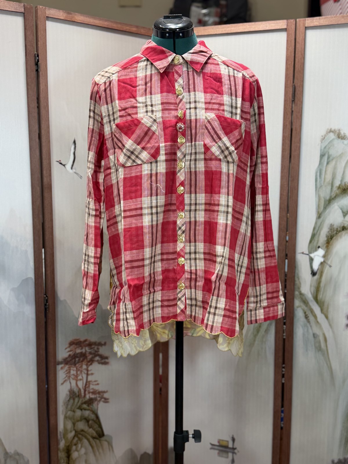 Aratta Silent Journey "Western Babe" Shirt Medium NWT MSRP $190