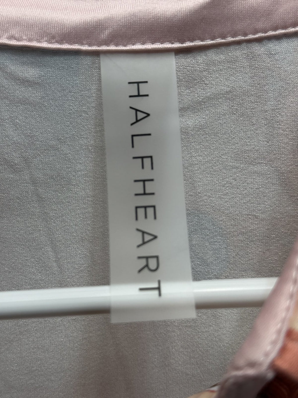 HALFHEART Blush Nautical Print Satin Shirt Romper with Matching Scarf Size Medium