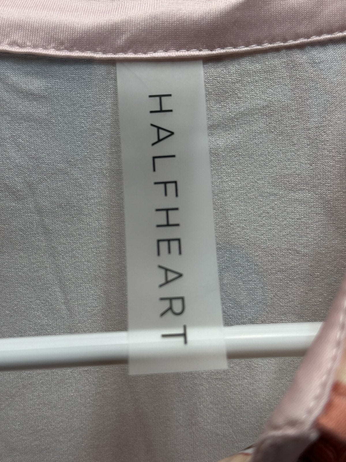 HALFHEART Blush Nautical Print Satin Shirt Romper with Matching Scarf Size Medium