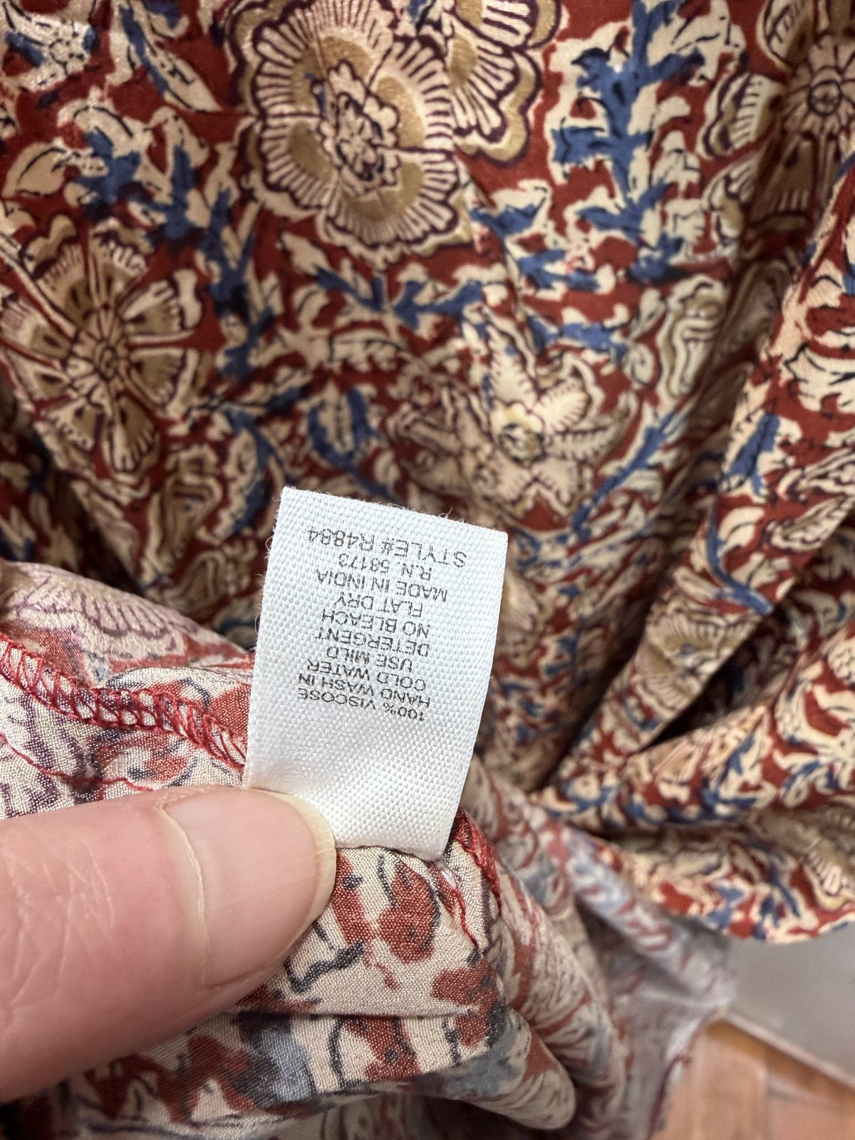 RAGA Floral Boho Maxi Dress – XS – 100% Viscose – NWT