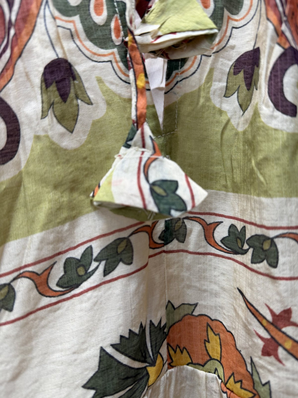 Umgee Boho Sleeveless Midi Dress – Olive Multi Floral Print – Size Medium – NWT