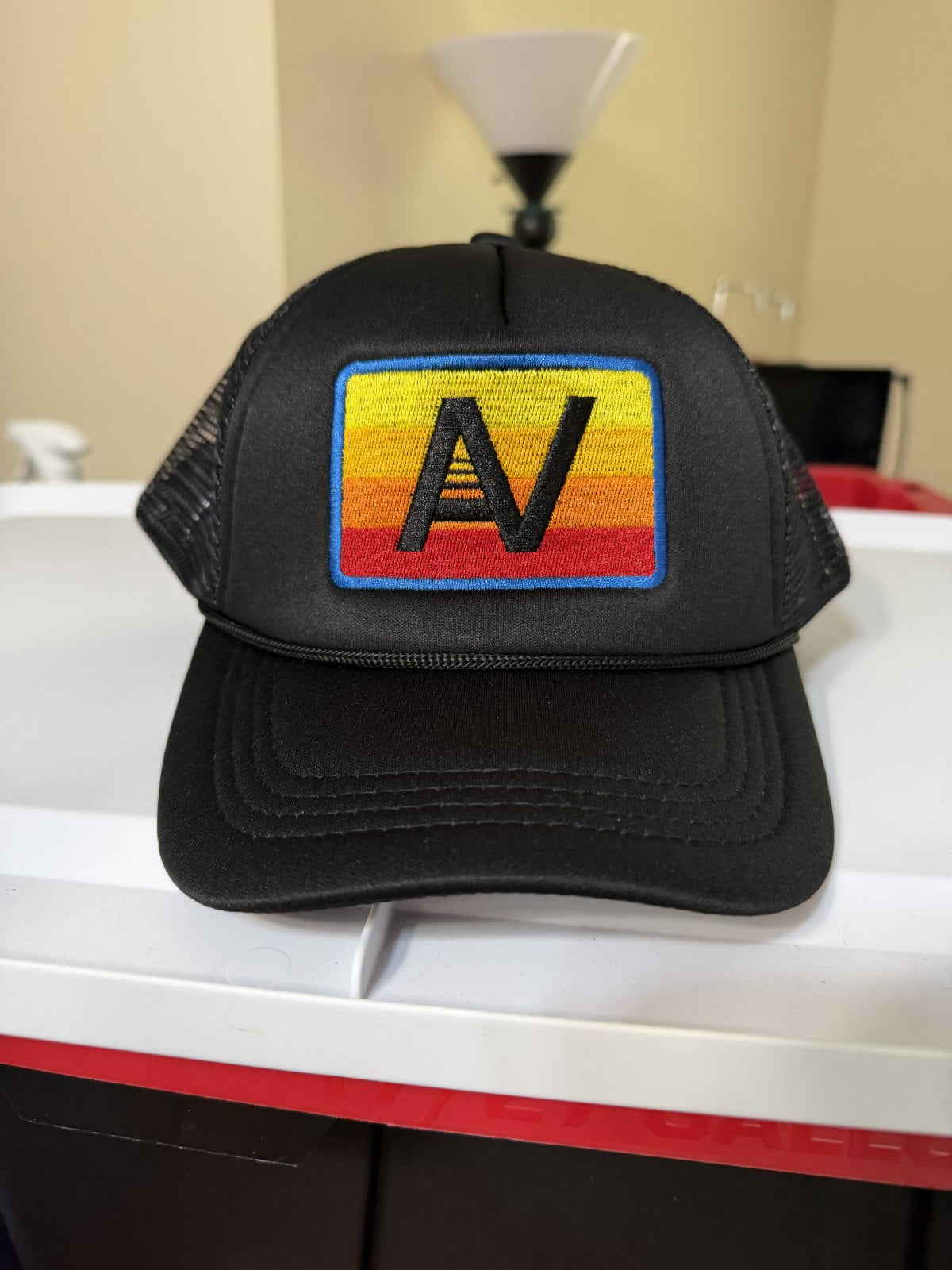 Aviator Nation Classic Sunset Logo Trucker Hat – Black Snapback | NWOT