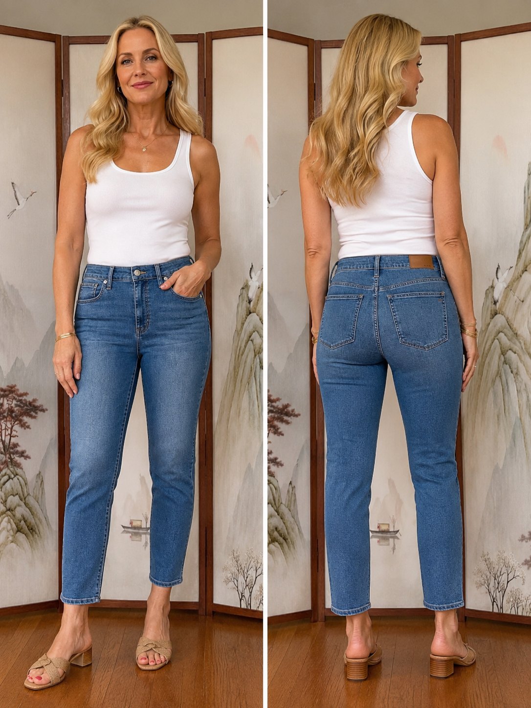 Madewell 10" High-Rise Skinny Crop Jeans Women's Size 29 Light Wash Stretch Denim