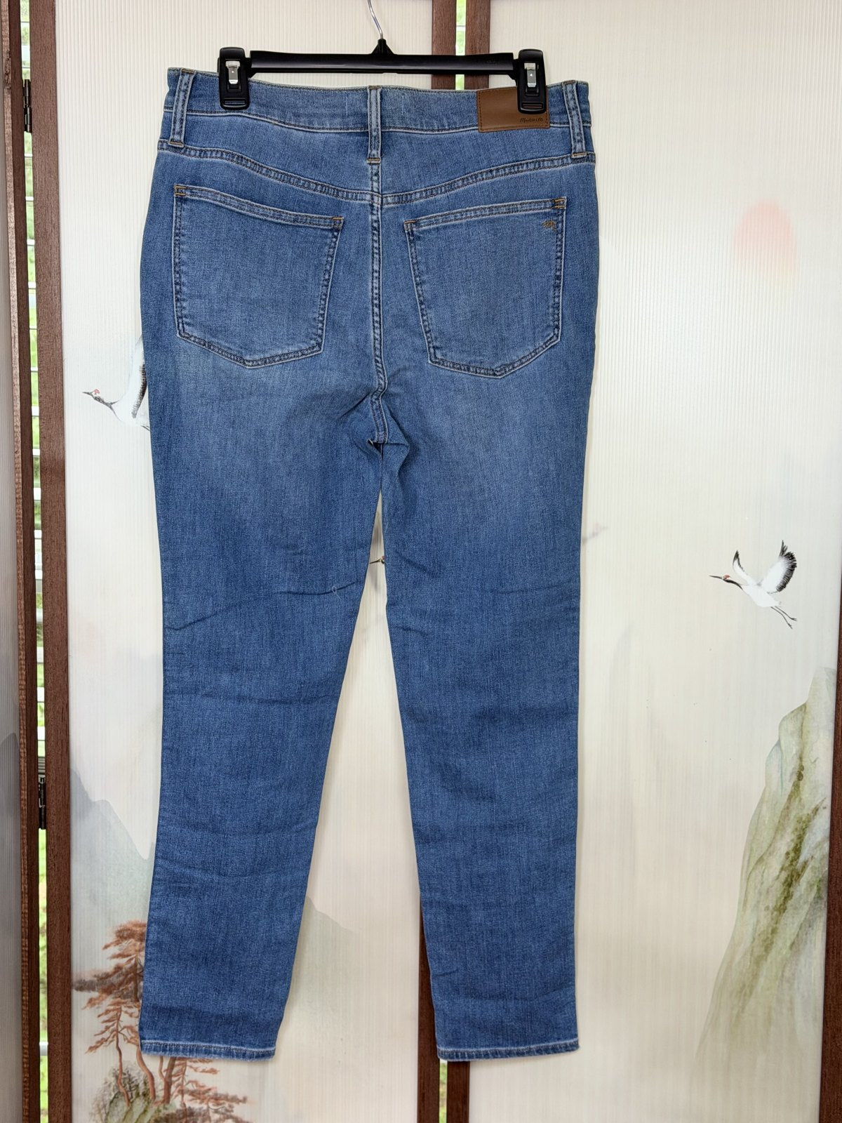 Madewell 10" High-Rise Skinny Crop Jeans Women's Size 29 Light Wash Stretch Denim