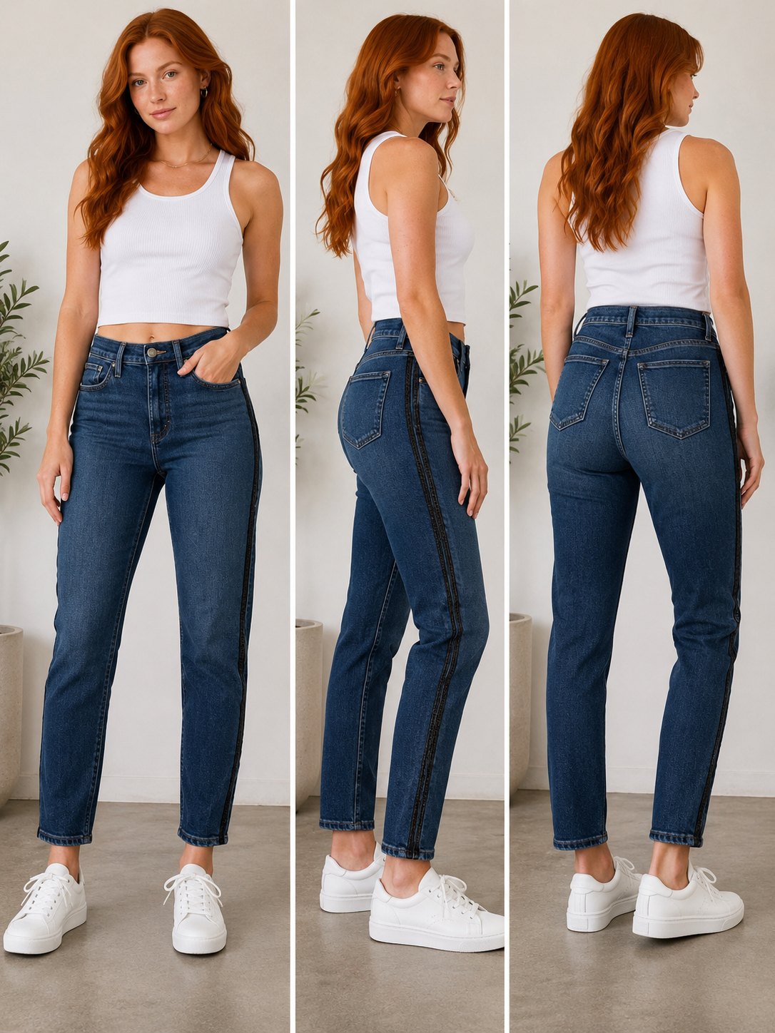 Silver Jeans Co. Side Stripe Slim Jeans