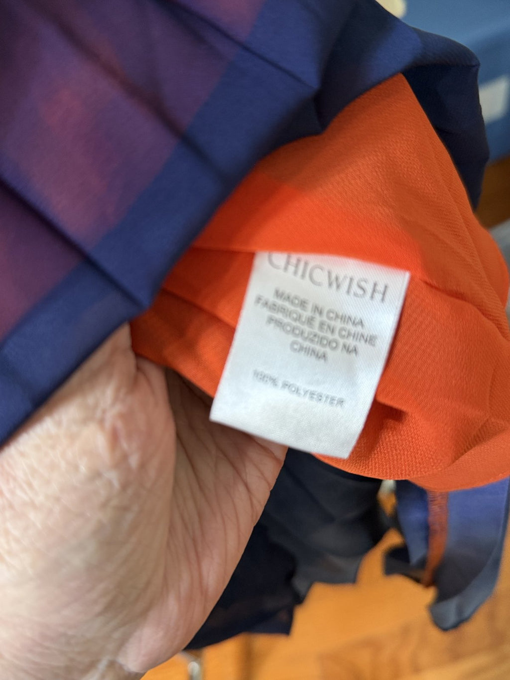 Chicwish Sunset Ombre Pleated Halter Maxi Dress – M/L – NWT