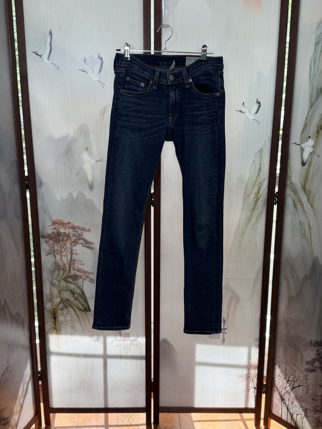 rag & bone JEAN Sonoma Skinny Jeans – Cropped Skinny Dark Wash – Size 26 – Made in USA
