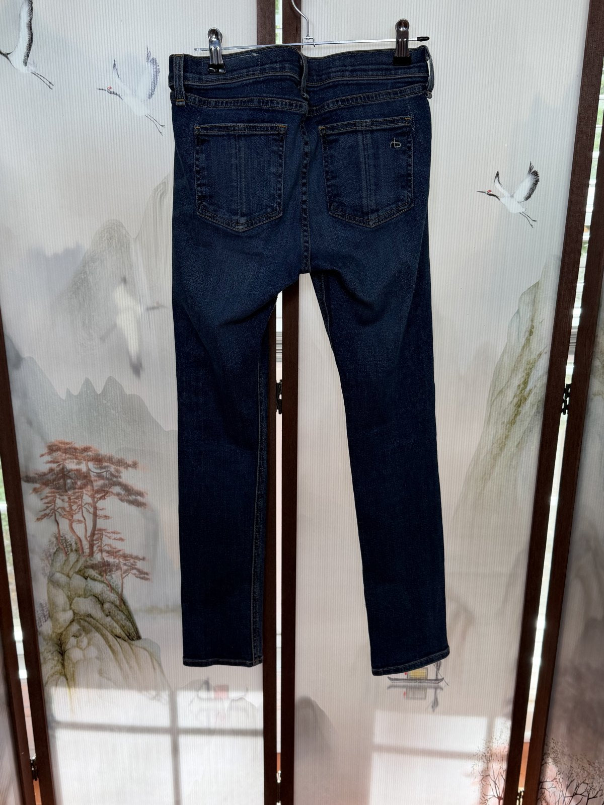 rag & bone JEAN Sonoma Skinny Jeans – Cropped Skinny Dark Wash – Size 26 – Made in USA