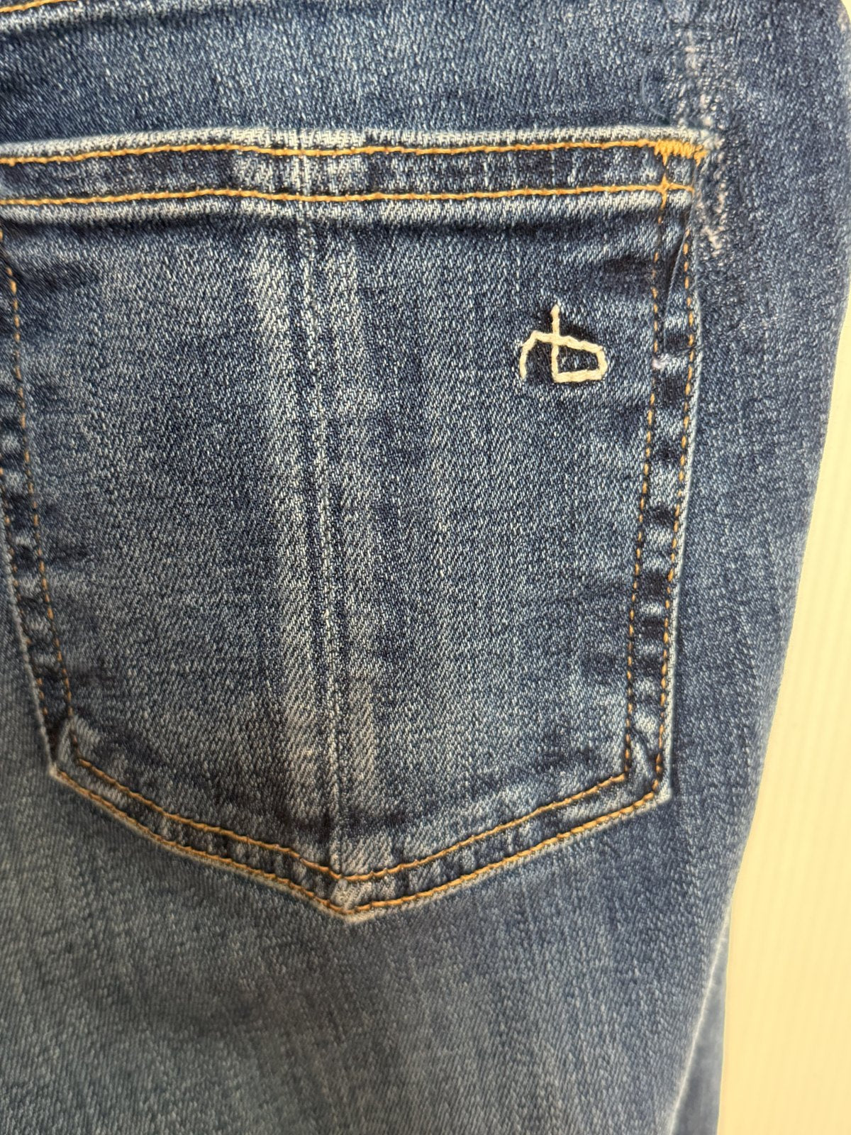 rag & bone JEAN Sonoma Skinny Jeans – Cropped Skinny Dark Wash – Size 26 – Made in USA
