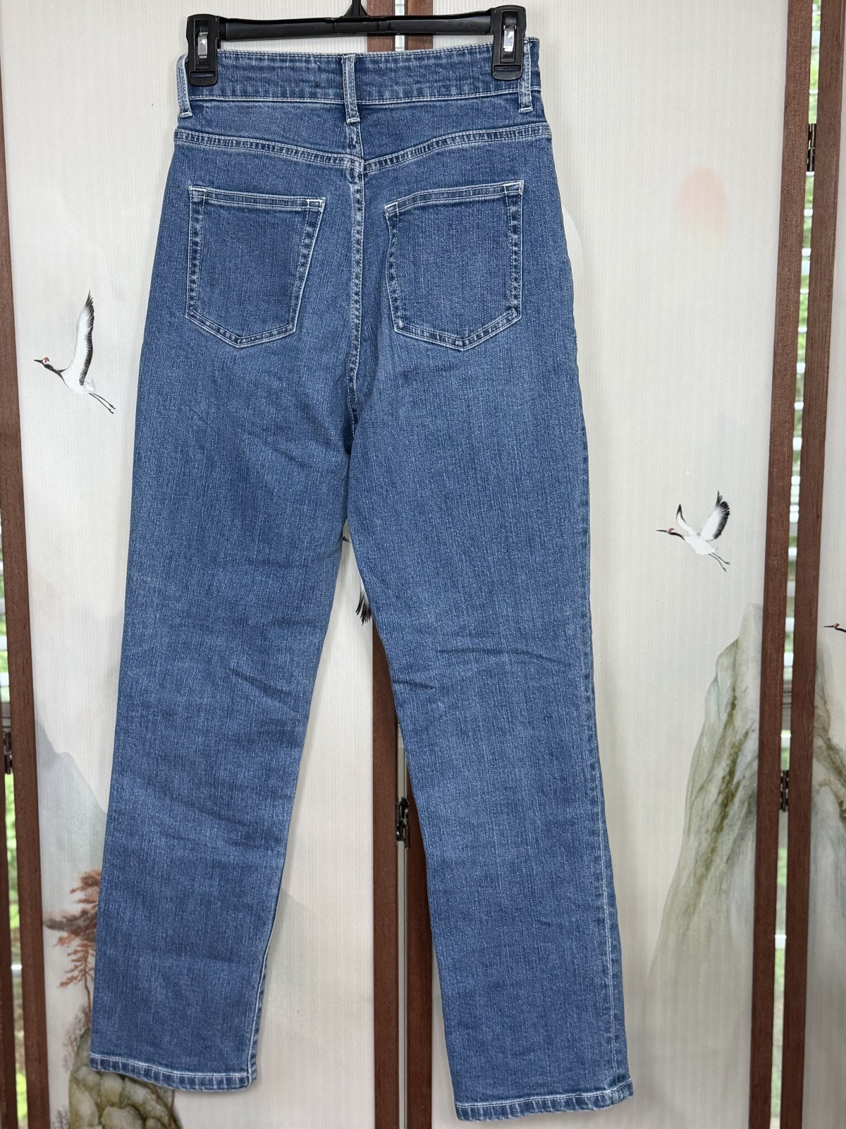 AZUL by Moussy High-Rise Tapered Jeans with Front Seam & Ankle Slits – Size Small