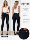 MOTHER The Looker Ankle Skinny Jeans – Women's Size 24 – Dark Wash