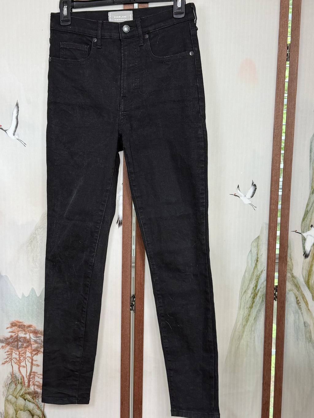 Everlane The High Rise Skinny Jeans – Black – Size 28