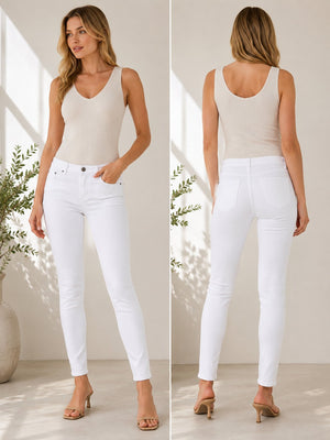 Theory Dracie White Stretch Skinny Jeans Size 28
