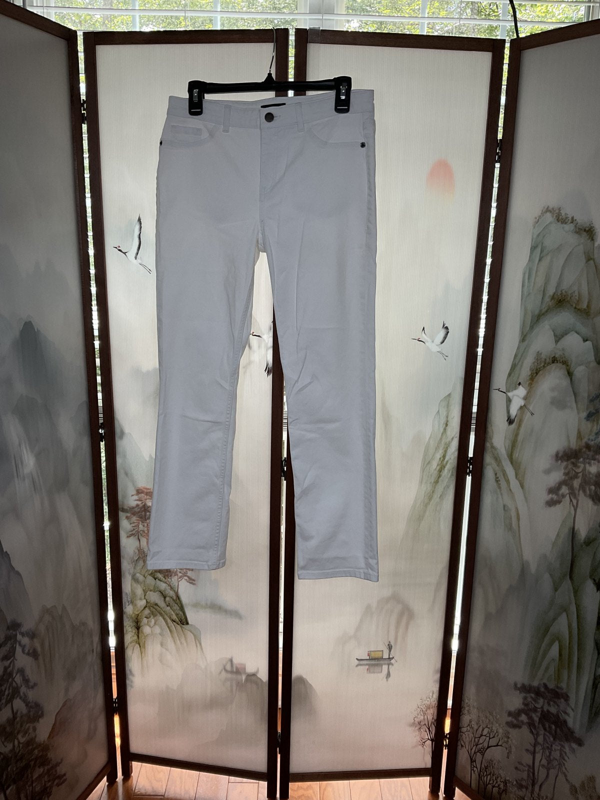 Theory Dracie White Stretch Skinny Jeans Size 28