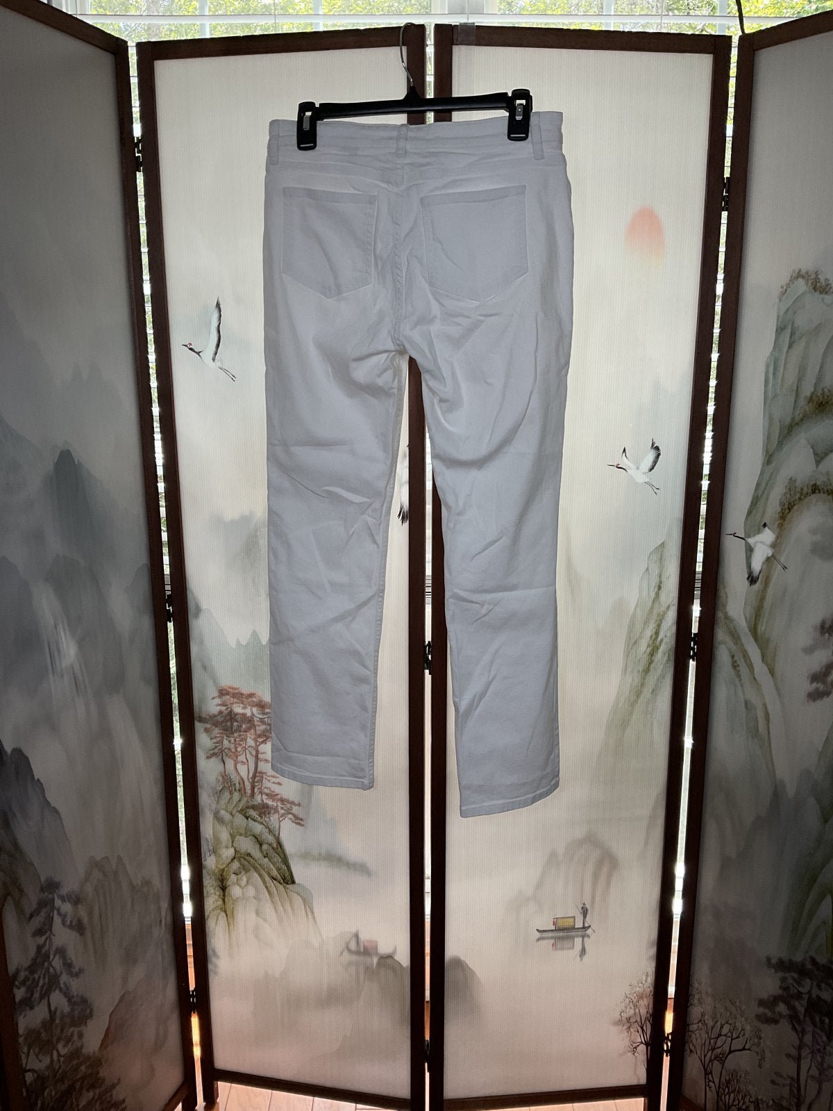 Theory Dracie White Stretch Skinny Jeans Size 28