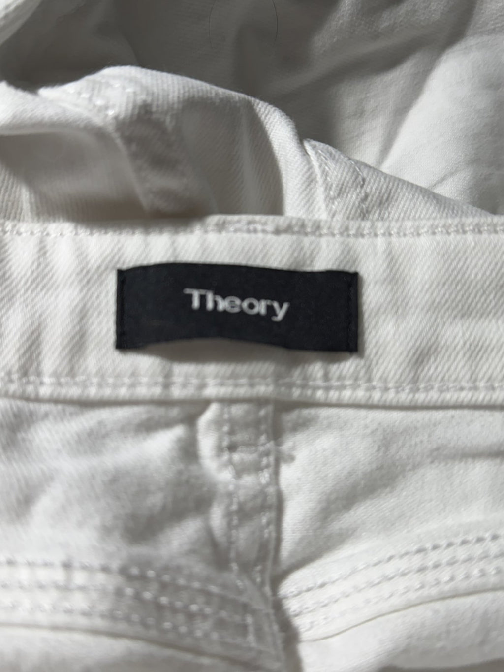 Theory Dracie White Stretch Skinny Jeans Size 28