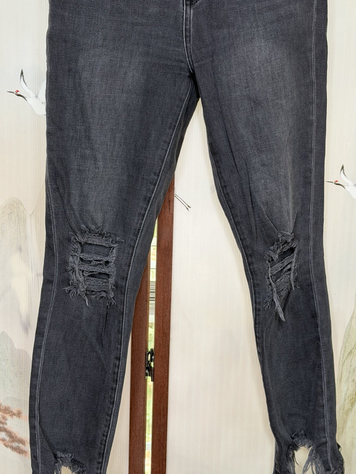 L'AGENCE High Line Skinny Jeans – Nighttime Destroy – Size 26