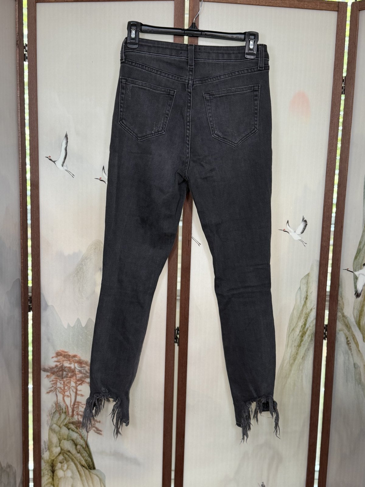 L'AGENCE High Line Skinny Jeans – Nighttime Destroy – Size 26