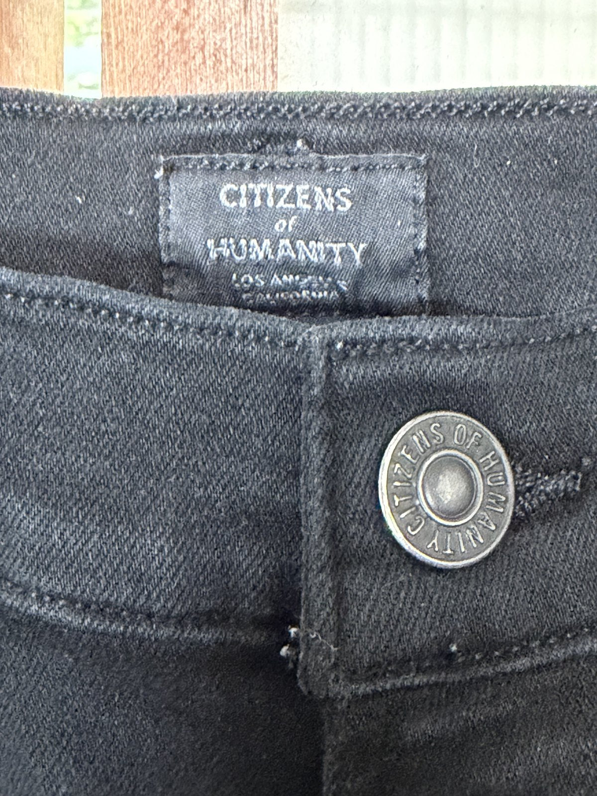 Citizens of Humanity Black Rocket Petite High Rise Skinny Jeans Women's Size 23 USA Premium Stretch Denim
