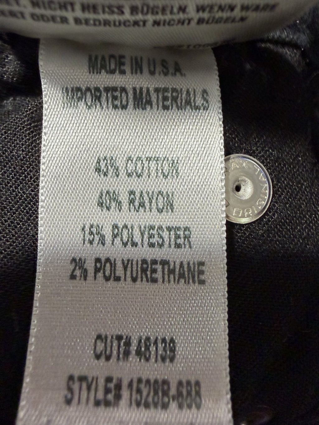 Citizens of Humanity Black Rocket Petite High Rise Skinny Jeans Women's Size 23 USA Premium Stretch Denim
