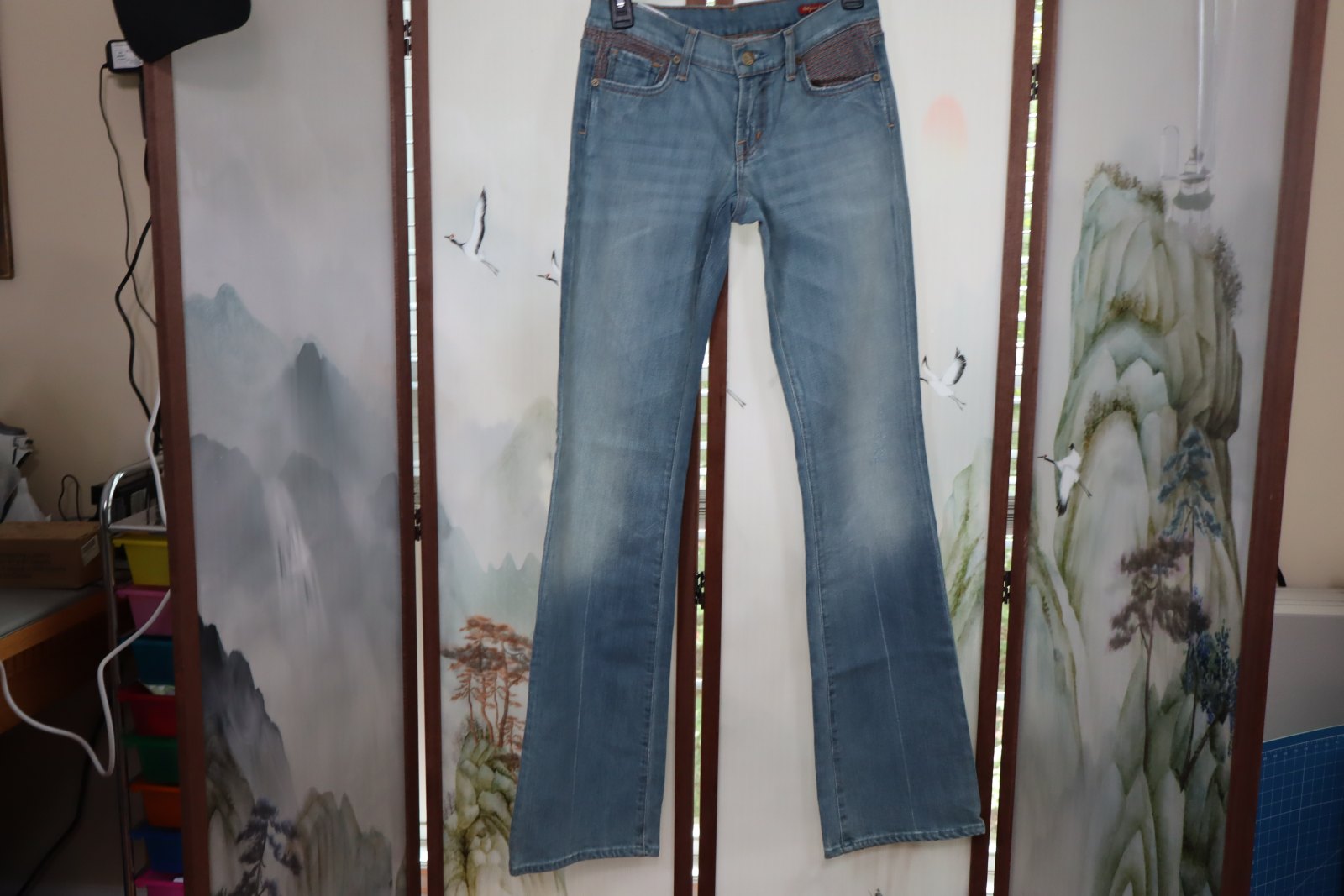 Citizens of Humanity by Jerome Dahan Low Rise Flare Jeans Size 28 Made USA Cut 2421