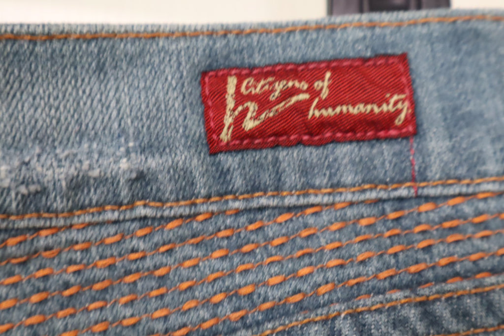 Citizens of Humanity by Jerome Dahan Low Rise Flare Jeans Size 28 Made USA Cut 2421