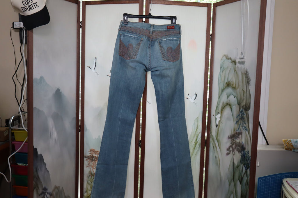 Citizens of Humanity by Jerome Dahan Low Rise Flare Jeans Size 28 Made USA Cut 2421